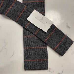 BNWT Brunello Cucinelli Striped Knit Tie